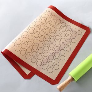 Alfombrilla de silicona para hornear macarrones, tapete de fibra de vidrio personalizado para horno de masa y repostería, venta al por mayor - Product Image 5