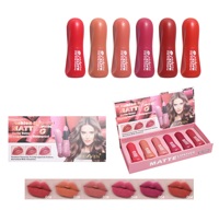 Ensemble de gloss à lèvres authentique de haute qualité, fini mat velours, non collant, hydratant, maquillage pour les lèvres