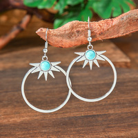 Pendientes Estilo Bohemio Vaquero para Mujer, Accesorios para Conciertos Country, Joyería Vintage, Pendientes Colgantes en Forma de Gota de Agua
