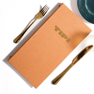 Porte-menu en lin personnalisé A4 A5, couverture de menu de boissons avec cordon élastique, couvertures de menu pour restaurant - Product Image 5
