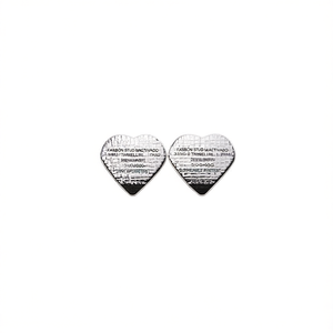 Boucles d'oreilles tendance en forme de cœur en acier inoxydable 316L plaqué or PVD, bijoux durables et résistants - Product Image 2