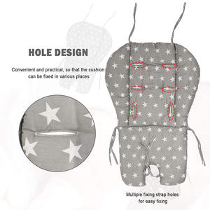 7609 <span class=keywords><strong>universel</strong></span> Machine lavage étoile impression motif <span class=keywords><strong>chaise</strong></span> <span class=keywords><strong>haute</strong></span> doux siège <span class=keywords><strong>coussin</strong></span> de Protection avec cravate fixe pour bébé <span class=keywords><strong>chaise</strong></span> de salle à manger - Product Image 3