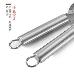 Abrelatas multifuncional de acero inoxidable, abridor de botellas, abridor de tapas antideslizante, herramienta de cocina, 26,5x8,9x1,6 cm - Product Image 2