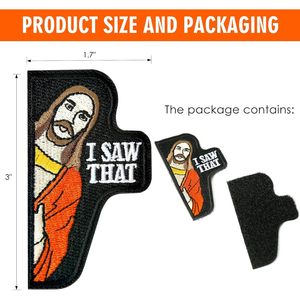 I Saw That <b>Patch</b> 1Pc Hook And Loop Tactical Morale <b>Patch</b> Embroidered Meme For Backpacks Vests <b>Jackets</b> - Product Image 6