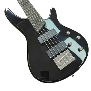 공장 사용자 정의 <span class=keywords><strong>5</strong></span> 현 H 현악기 24 프렛 하이 퀄리티 블랙 일렉트릭 베이스 기타 - Product Image 5