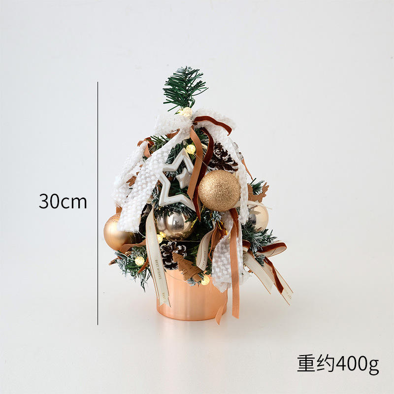 30cm white small tree decoration package