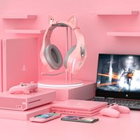 Casque de jeu sans fil PHOINIKAS Q5 pour PS4/PS5/PC/Nintendo Switch, circum-auriculaire, avec éclairage RGB 5.0 et micro détachable, idéal pour le sport