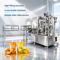 Machine de remplissage automatique de jus pour usine de boissons avec contrôle PLC, machine de remplissage de sachets à bec verseur de haute précision