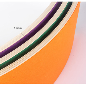 Planche d'équilibre en bois courbée personnalisée CZFIT pour enfants, planche à bascule Montessori pour le yoga, la remise en forme et les exercices corporels, planche de surf - Product Image 2