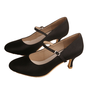 Zapatos Mary Jane de Tacón de Aguja para Mujer, de Satén, Antideslizantes, con una Sola Correa, Diseño Sólido, para Primavera, Verano y Otoño - Product Image 1