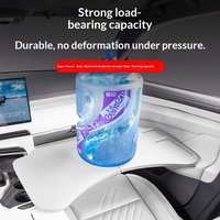 Table de repas pliable en cuir pour siège passager avant de voiture, compatible avec les modèles Zeekr 7X/9X/X/007, modification de bureau mobile