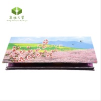 Oem personnalisable 9 couleurs vide fard à paupières palette miroir fard à joues sur surligneur aimant papier carton emballage maquillage conteneur