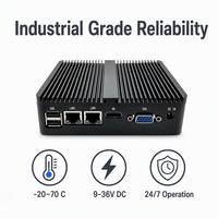 Computadora Industrial Integrada YCT sin Ventilador, Enfriamiento Pasivo, Doble LAN, HDMI, VGA, 2 COM, RS232/RS485, Voltaje Amplio para Sistemas SCADA