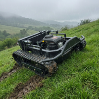 Cortadora de Césped Robótica con Control Remoto, Aprobada por CE y EPA, para Todo Tipo de Terreno, con Orugas de Goma para Agricultura