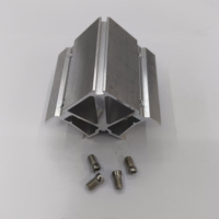 Soporte de Esquina de Aluminio Integrado Moderno y Duradero 6063-T5, Fundido a Presión de 90 Grados con Tornillo para Conexión de Marcos de Ventanas y Puertas