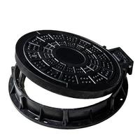 Couvre-égouts en composite de fibre de verre, fabriqués en résine SMC, légers et durables.