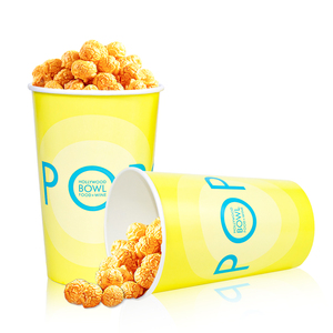 Contenedores de palomitas de maíz a prueba de grasa Cubos de palomitas de maíz desechables de cartón Tazas de palomitas de maíz para película - Product Image 6