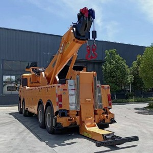 Prix d'usine Sinotruk Howo Camion de dépannage poids lourd 8x4 avec grue hydraulique de 30 tonnes pour le sauvetage routier - Product Image 4
