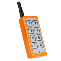 Télécommande industrielle Fanwell à code d'apprentissage, métal, 4 boutons, étanche, 200 mètres, 315/433 MHz, pile AAA, rechargeable par USB