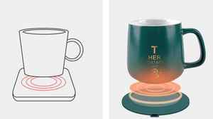 430 мл Беспроводное зарядное устройство кофейная кружка нагреватель для хранения кофе и других напитков при постоянной температуре - Product Image 3