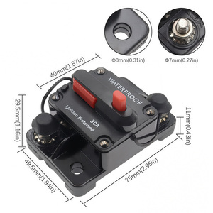 Автоматический выключатель для автомобилей, яхт и автодомов, с функцией восстановления, с креплением для предохранителя, защита цепи - Product Image 2