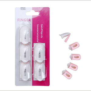 5pcs nhựa acrylic Nail Art ngâm tắt Cap Clip UV Gel Polish Remover bọc Gel Polish ngâm tắt Cap Clip fingertip-tiếp xúc với thiết kế - Product Image 1