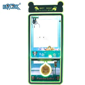 Grúa de juguete de felpa transparente que funciona con monedas, máquina de juego de garra de Arcade, regalo