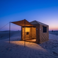Tente de luxe arabe Majlis, tente de camping imperméable en Oxford robuste, grande tente de safari pour le glamping en plein air, pour l'Arabie Saoudite