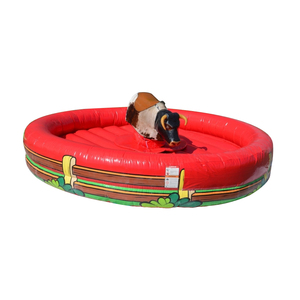 Venta al por mayor de arena inflable y un caballo mecánico Maquinaria ecuestre Simulador de competición Rodeo Horse Bucking Horse - Product Image 4