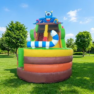 WINSUN Outdoor <b>Large</b> Kids Monster Inflatable Dry <b>Slide</b>-High Capacity for Public Sports Parks Gardens - Product Image 1
