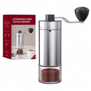 Molinillo de Café Manual con 40 Ajustes, Núcleo de Cerámica de Acero Inoxidable, Mini Mango, Tapa Visible con Capacidad para 25 gramos - Product Image 1