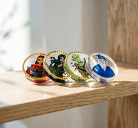 Jetons de jeu de personnages fantastiques en gros, pièces de jeu en plastique durables pour DND et jeux de table