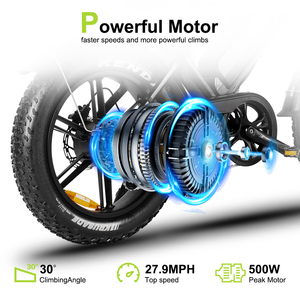 Bicicleta Eléctrica QMWHEEL con Llantas Gruesas, Motor Dual, Fatbike V20 Pro, Bicicleta Eléctrica Urbana, 48V, Bicicleta Eléctrica Híbrida de Carretera y Montaña - Product Image 4