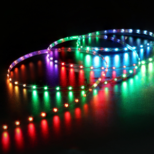 RGB kỹ thuật số pixel <span class=keywords><strong>LED</strong></span> Strip ánh sáng thông minh DC 12V ws2811 IP67 Đồng cơ thể cảnh quan chuyển đổi <span class=keywords><strong>wifi</strong></span> điều khiển từ xa Dimmable - Product Image 6