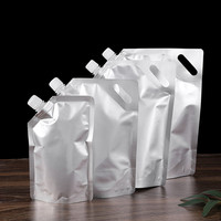 Haute capacité 250ml 500ml 1L 2L 5L en aluminium buse sac en plastique en aluminium feuille bec poche pour liquide pur lait de l'eau