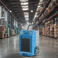 Déshumidificateur 70L, sécheur, ETL CE SAA avec réfrigérant R410 R290, machine industrielle et commerciale pour la restauration et les dégâts d'inondation