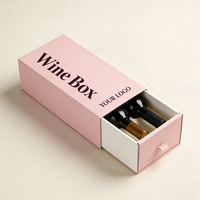 Caja de Cartón con Logotipo Impreso Personalizado, Recubrimiento UV, Materiales Reciclados, Caja de Regalo para Botellas de Vino y Whisky
