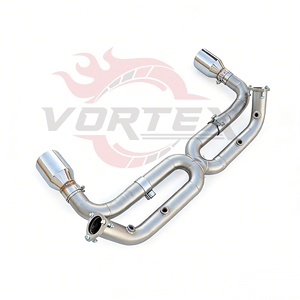 ท่อไอเสีย Vortex SS304 Performance Exhaust X-Pipe สำหรับ Porsche 997.2 Carrera 3.6 3.8 ปี 2008-2012 ท่อเก็บเสียงกลางแบบบายพาสสำหรับรถแข่ง - Product Image 6
