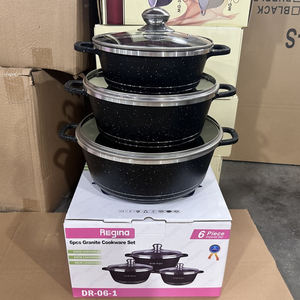 <span class=keywords><strong>Set</strong></span> di 6 Pentole in Alluminio di Alta Qualità, Casseruole in Granito, <span class=keywords><strong>Set</strong></span> di Pentole per Zuppe in Alluminio - Product Image 2