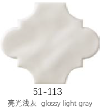 Glossy light gray