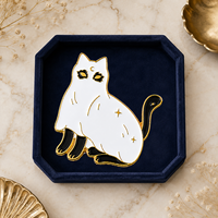Épinglette en métal émaillé personnalisée sur mesure, thème Halloween (fantôme, chat, fête effrayante), pour fabricants, fournisseurs de boutiques de cadeaux, avec réduction quantitative