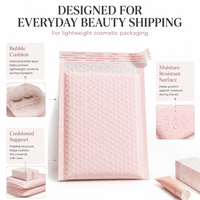 Enveloppes d'expédition en polybulle blanches GDCX prêtes à être expédiées, impression personnalisée, résistantes à l'humidité et à la poussière