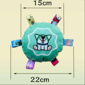 Juguete de Peluche Ecológico para Perros Pequeños, 50g, Diseño de Dibujos Animados Modernos con Patrón de Animales, con Sonido y Campana, Resistente a Mordidas - Product Image 6
