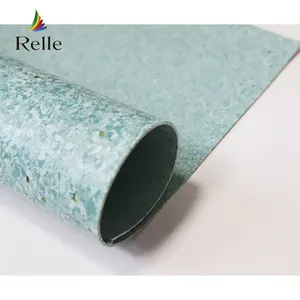 Relle modern high grade plastic PVC homogeneous sheet vinyl flooring cover roll with PUR coating