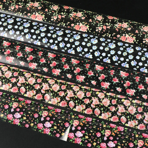 10 Rotoli <span class=keywords><strong>di</strong></span> Carta Transfer per Nail Art Estiva con Motivi Floreali, Rose e Cielo Stellato, Adesivi Decorativi per Manicure da Salone - Product Image 5