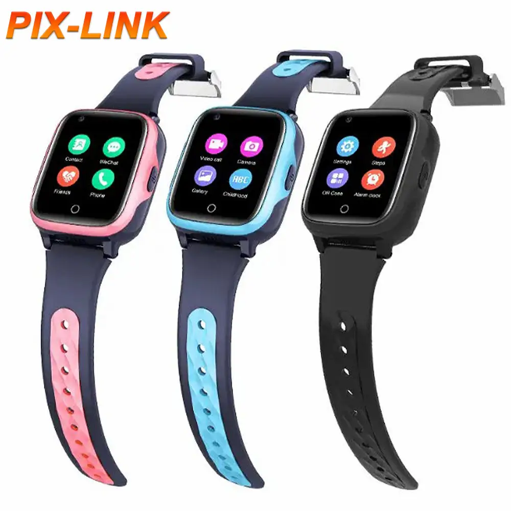 PIX-LINK bambini smart watch con GPS Tracker e 4G Wifi impermeabile SOS chiamata grande batteria Smart Watch per bambini telefono con SIM Card