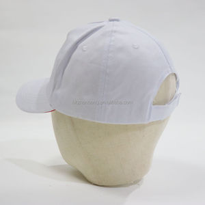 Gorra de Béisbol Blanca con Logotipo Personalizado ZZB, Borde Rojo, Diseño Estructurado, Deportiva, Unisex, para Viajes, Publicidad y Promoción - Product Image 4