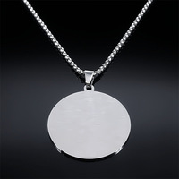 Collier Pendentif Symbole Veve Voodoo Ogou Feray en Acier Inoxydable, Amulette Occulte Vodou Lwa Loa, Bijou Chaîne