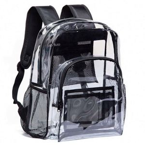 Reinforced Padded Straps Clear Heavy Duty <b>Backpack</b> Transparent Pvc <b>Backpack</b> - Product Image 1