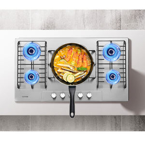 Estufa de Gas de Acero Inoxidable de 5 Quemadores para el Hogar, Precio al por Mayor, 915*510 mm, OEM/ODM, Personalizable, Integrada, de Gas Natural - Product Image 4